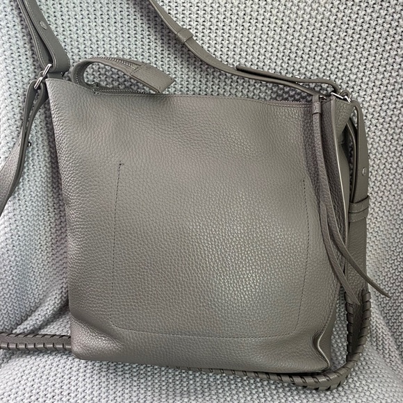 AllSaints Kita Bag Grey Leather - Picture 11 of 13